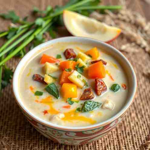 Spicy Gule - Veggie Coconut Milk Stew (Lontong Sayur Style)